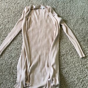 beige cardigan